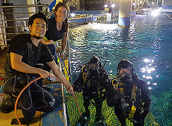 PDTA Aquarium diving students