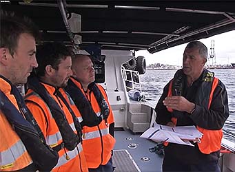 Dive Supervisor Instructing Divers