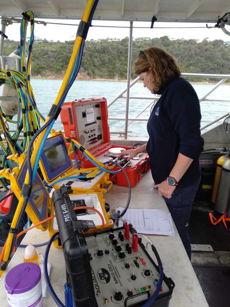 PDTA Dive supervisor on boat