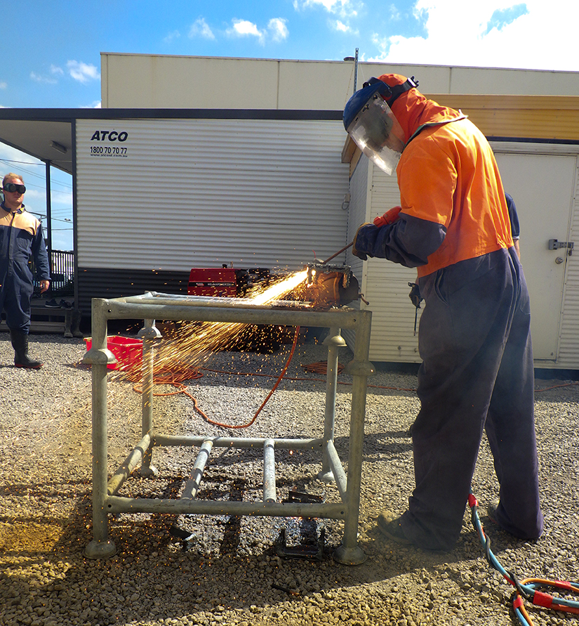 PDTA ADAS Part 2 student using ultrathermic Broco cutting equipment