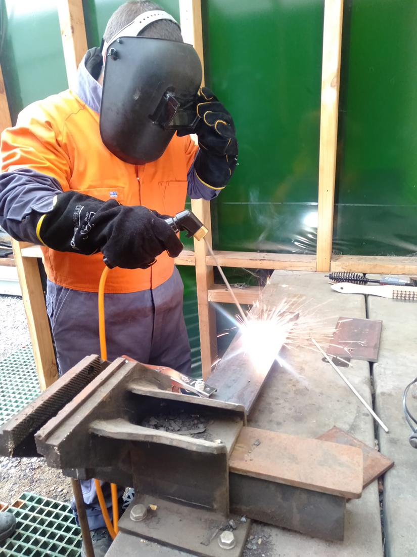 PDTA student welding